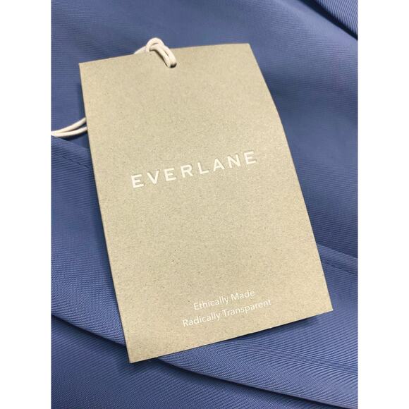 EVERLANE EVERLANE Japanese Goweave Midi Wrap Dress Dusty Blue NWT US 8 - Picture 12 of 14